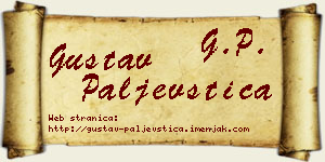 Gustav Paljevštica vizit kartica